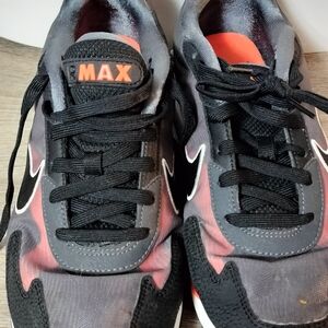 Nike Black and Coral Performance Air Max Sneakers